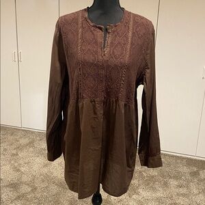 Caribbean Joe Chocolate Brown Top